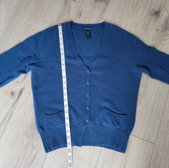 Lucky Brand 100% Lambs Wool Sweater/Cardigan . Size L . - Picture 4 of 6